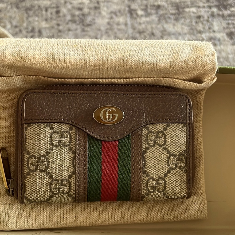 Gucci Ophidia zip around card holder